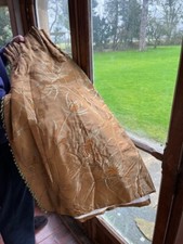 Jim Lawrence silk curtains, Osborne & LIttle green glass bead trim, pencil pleat