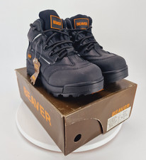Mens Safety Boots Black Steel