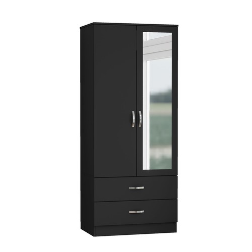 Wooden door wardrobe with - 2,