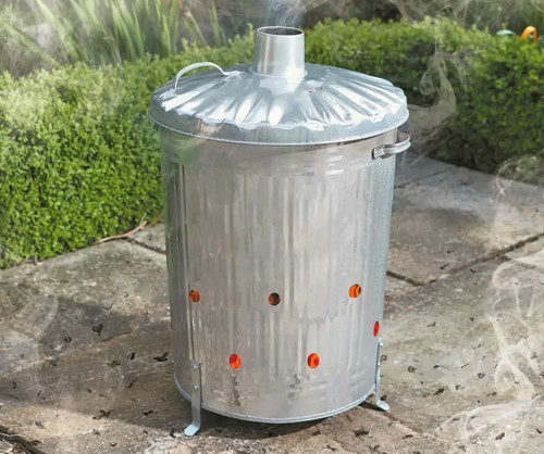 Large 90ltr incinerator fire - large,