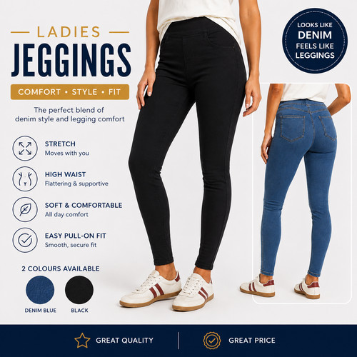 Ladies denim look - ladies,