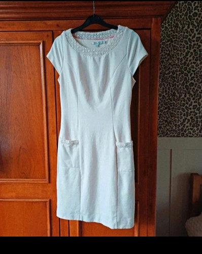 Boden white jersey sheath - boden,