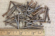 50 Old Square Nails Rusty Box