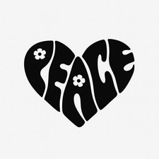 PEACE LOVE CND FLOWER HEART