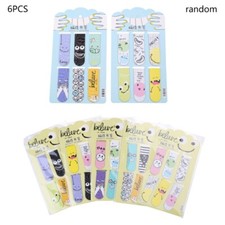 Magnetic Book Mark Paper Book Label 6 Pcs Lovely Cartoon Reading