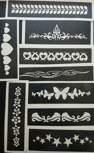 200 long pattern stencil - -,