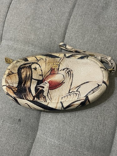 Prada leather clutch bag - prada,