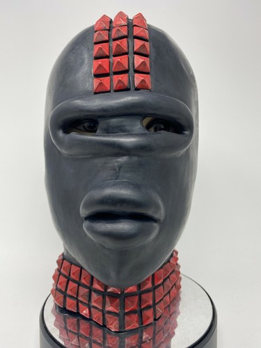 Black red latex rubber gimp - latex,