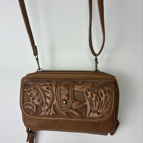 Sakroots cognac crossbody bag - sakroots,
