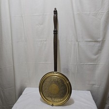Vintage brass bed warmer - ,