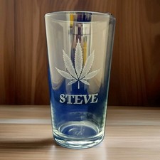 PERSONALISED WEED PINT GLASS