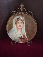 Hand painted plate 8 - painted, 5/8"