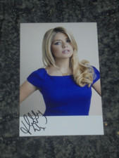 HOLLY WILLOUGHBY- PRESENTER  - POSTCARD PHOTO SIGNED