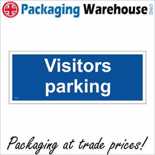 TR511 VISITORS PARKING SIGN OFFICE WORKPLACE CAR VEHICLE GUEST SPACE PARK