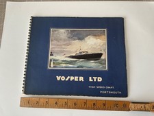 VOSPER POWER BOAT BROCHURE