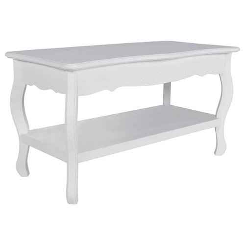 Coffee table tiers mdf white - table,