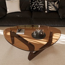 Triangle Glass Coffee Table