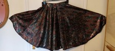 Full Circle Skirt Black & Coloured Sequins  1950s  Rock & Roll Swing Size 12-14