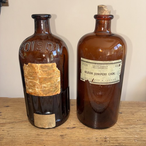 Antique poison bottle large - antique,