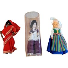 Set of 3 Cultural Dolls with