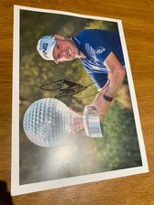 lee westwood signed A4 photo