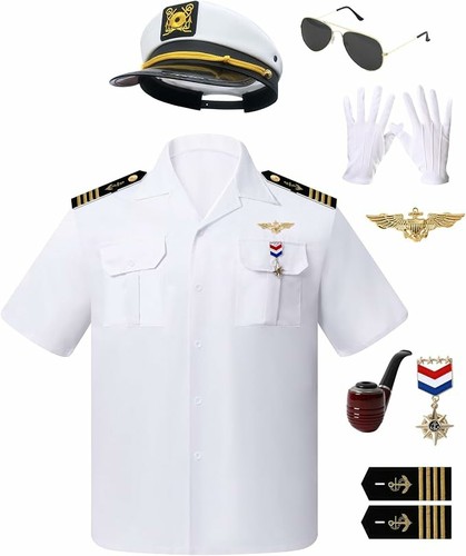 Men ship captain costume - ship,