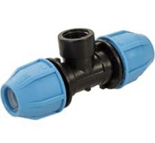 Plumbob MDPE Female Tee Pipe Fitting Plumbing 25mm x 3/4'' 818463