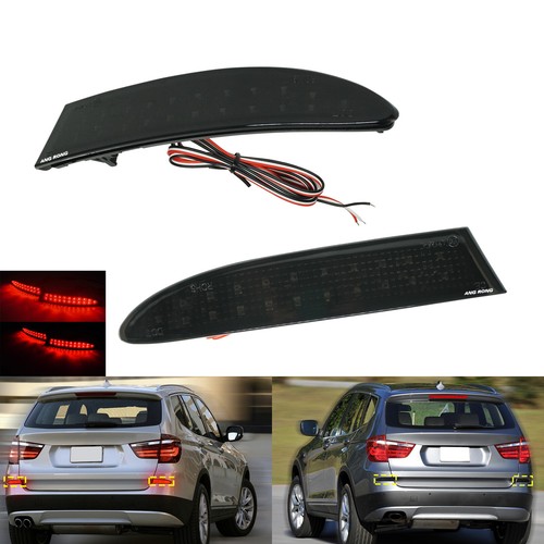 Black len led rear bumper - black,
