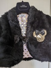 Disney Minnie Mouse Faux Fur Bolero Jacket/Shrug - Girls Size 7-8