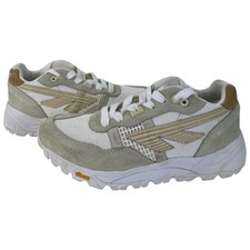 Hi-Tec BW-Infinity Vibram Beige White Women's Lace Up Trainers Shoes Used UK 4