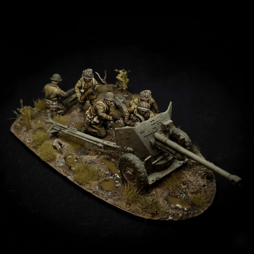 6pdr team british - 6pdr, ww2