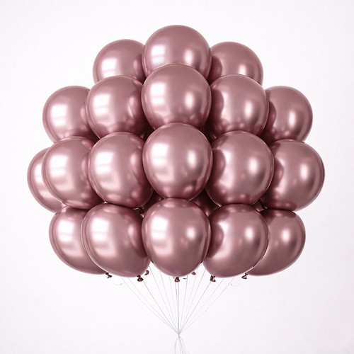 Metallic latex balloons 10 - latex, 5"