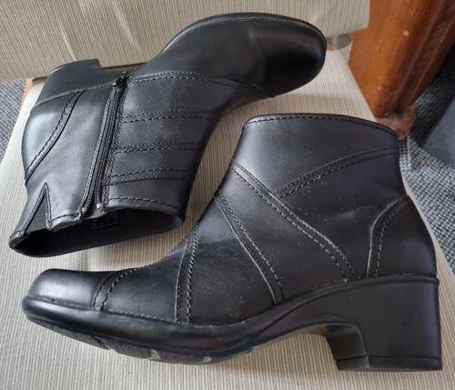 Clarks ladies boots black - black, size