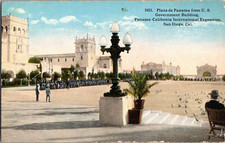 Postcard Panama California International Expo Plaza de Panama San Diego CA