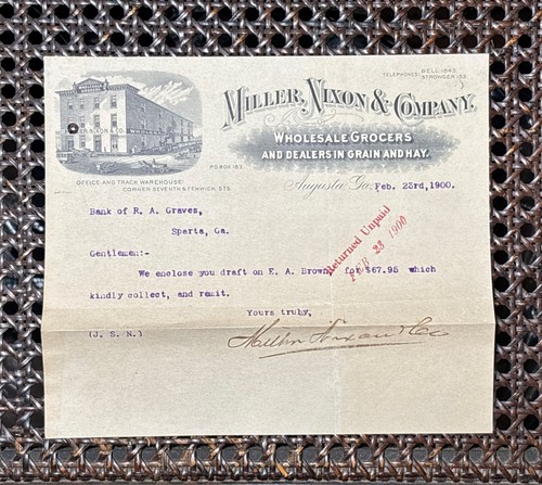 1900 augusta letter - ga, miller