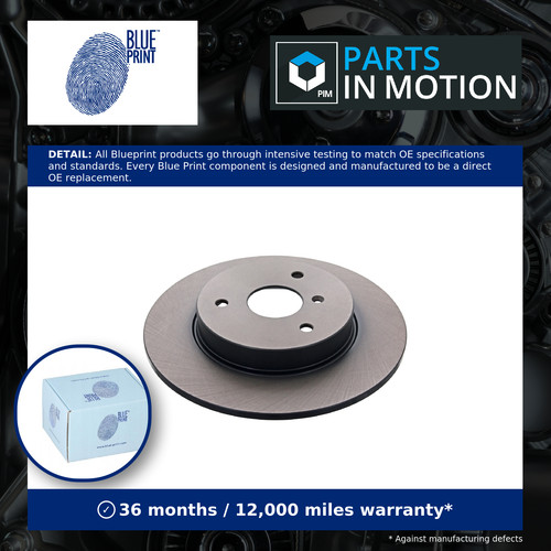 Brake discs pair solid fits - 2x,