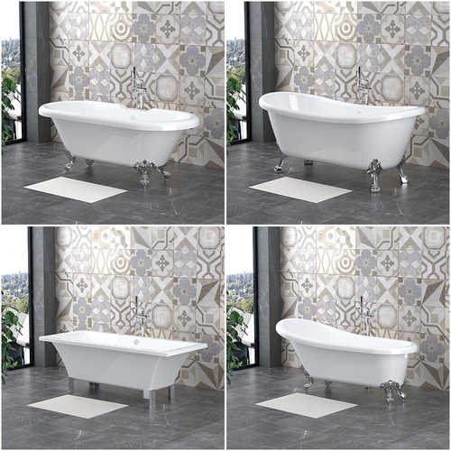 Bathroom freestanding bathtub - bathroom,