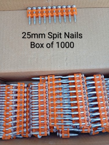 25mm box 1000 nails - 25mm,