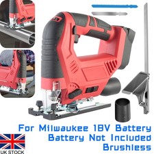 Brushless Jig Saw Electric Jigsaw for Milwaukee 18V Battery 6 Speeds Adjustable