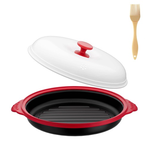 Microwave grill pan with - grill,