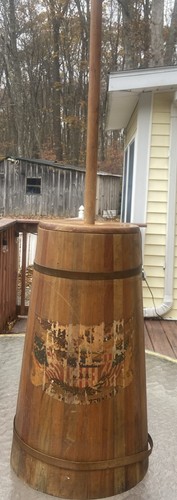 Vintage wooden butter - butter, churn