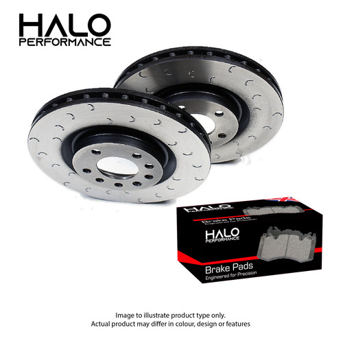 Front slotted brake - front,
