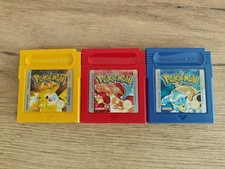 Genuine Nintendo Pokemon Yellow, Red & Blue Game Boy Colour