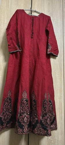 Long asian red dress - long,