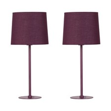 Modern Set of 2 Burgundy Wine