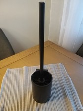 Keuco Plan Black Selection Toilet Brush Set in Matt Black Ex Display 