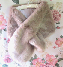 Dusky Pink Fur Stole SHAWL