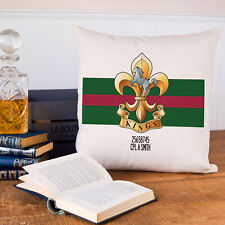 Kings Regiment Cushion Cover Personalised Military Veteran Army Gift MC12