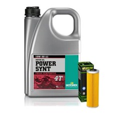 Motorex Power Synt 10W/50 Engine Oil 4L Plus Oil Filter For KTM Super Duke 1290