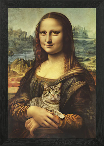 Mona lisa with - lisa, a